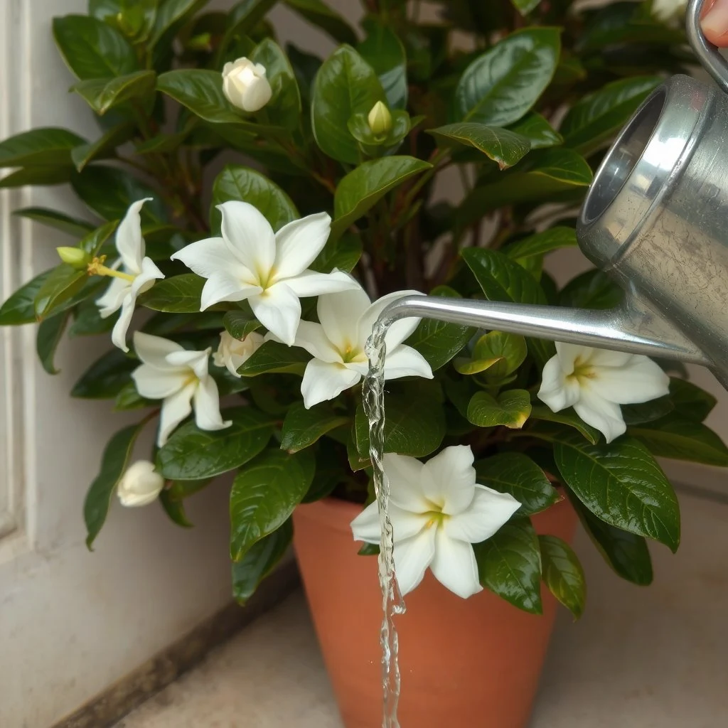 Arrosage du gardenia