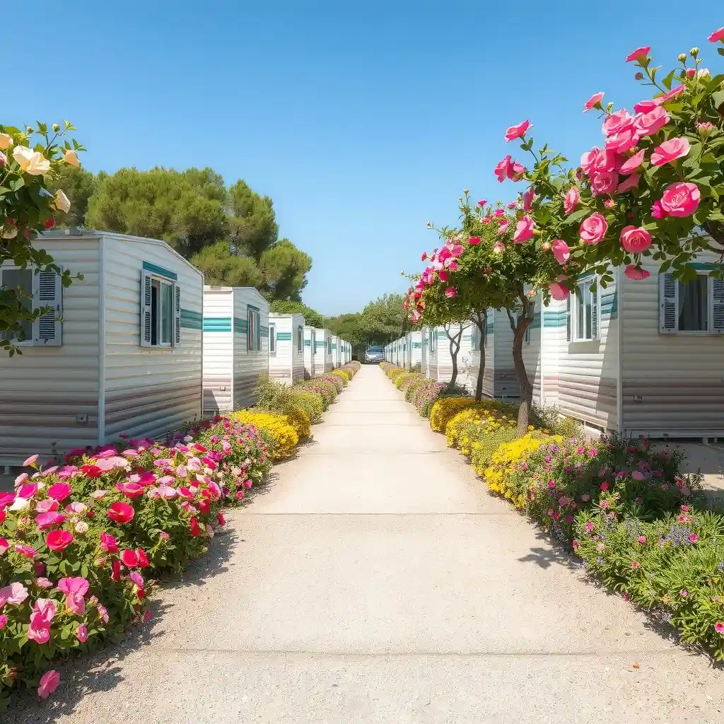 Vue générale du camping