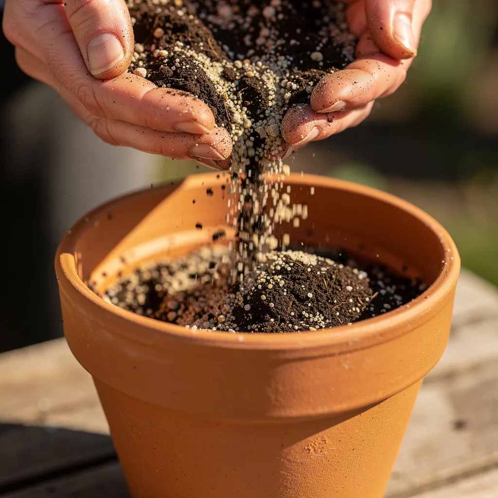 Plantation en pot