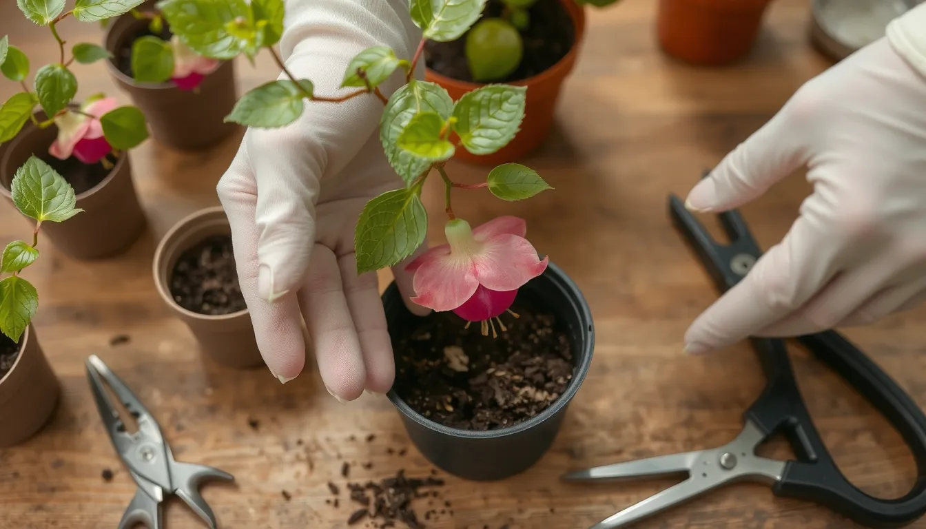 boutures de fuchsia