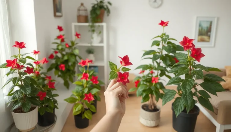 Plantes vertes d&rsquo;intérieur à fleurs rouges : 6 espèces faciles à vivre