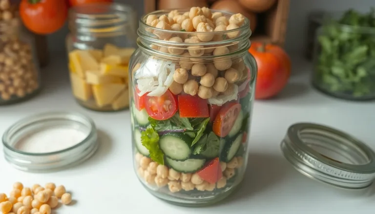 Recettes de salades en pot : 7 idées faciles pour le meal prep
