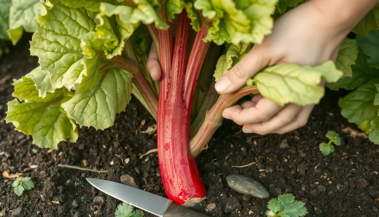 Quand cueillir la rhubarbe : période exacte, technique et fin de saison